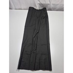 VTG John Alexander Dress Pants Mens 34x36 Gray Worsted Wool Pleated NWT Formal